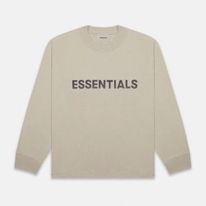 FEAR OF GOD ESSENTIALS - Tan Long Sleeve size S